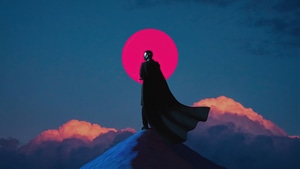 Warrior, Artist, Artwork, Digital Art, Outrun, 4K wallpaper