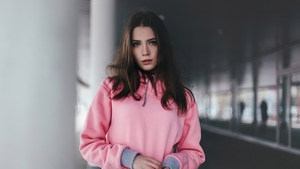 Girls, Model, Hoodie, 4K wallpaper