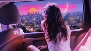 Alone, Outrun, Artist, Artwork, Digital Art, 4K wallpaper