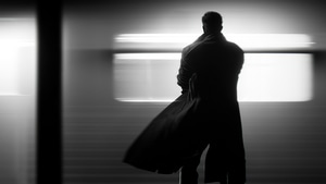 Alone, Monochrome, Black And White, Artist, Artwork, Digital Art, Artstation, 4K wallpaper