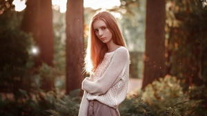 Girls, Model, Redhead, 4K wallpaper