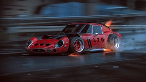 Ferrari, Cars, Artist, Artwork, Digital Art, Artstation, 4K wallpaper
