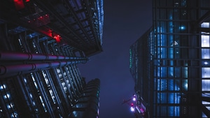 Lights, Buildings, Photography, 4K wallpaper