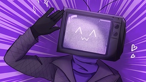 Retro, Purple background, Vintage, Salute, Funny, Meme, 4K wallpaper