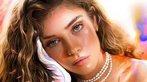 Beautiful girl, Artwork, Digital Art, 4K wallpaper