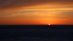 Sunset, Sea, Dusk, Nature, 4K wallpaper