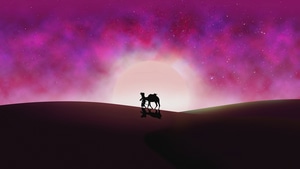 Camel, Minimalism, Artist, Artwork, Digital Art, 4K wallpaper