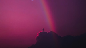 Alone, Rainbow, Artist, Artwork, Digital Art, 4K wallpaper