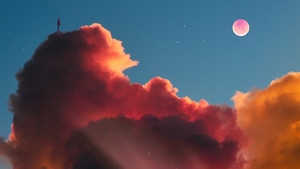 Alone, Clouds, Artist, Artwork, Digital Art, 4K wallpaper