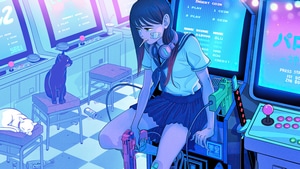 Anime Girl, Anime, Artist, Artwork, Digital Art, 4K wallpaper