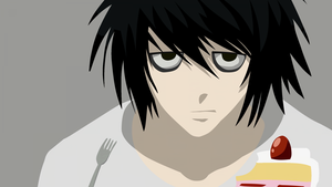 L Lawliet, Death Note, Minimalist, 4K wallpaper