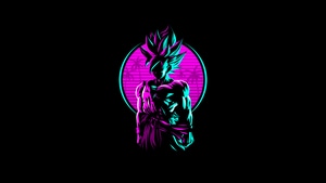 Goku, Dragon Ball Super, Anime, Artist, Artwork, Digital Art, Dark, Black, Oled, 4K wallpaper