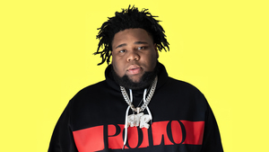 Rod Wave, American rapper, Yellow background, Portrait, 4K wallpaper