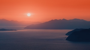 Sunset, Evening, Nature, 4K wallpaper