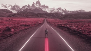 Road, Alone, Artist, Artwork, Digital Art, 4K wallpaper
