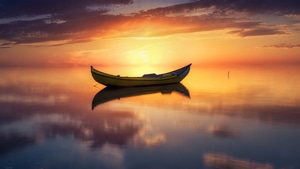Lake, Boat, Photography, 4K wallpaper