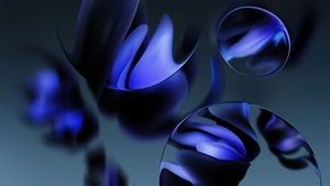 Abstract art, Dark blue, Blue aesthetic, Dark aesthetic, 4K wallpaper