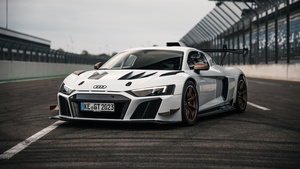Audi R8 LMS GT2, Custom tuning, Race track, 4K wallpaper