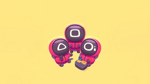 Squid Game, Tv Shows, Minimalism, Minimalist, Artist, Artwork, Digital Art, Artstation, 4K wallpaper