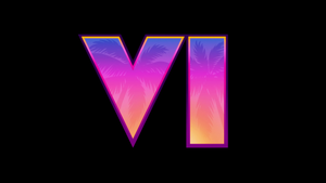 GTA 6, Official, Logo, Black background, 2025 Games, Grand Theft Auto VI, 4K wallpaper
