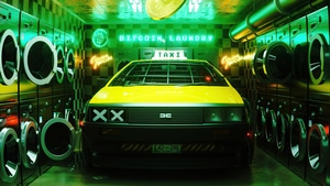 Delorean, Bitcoin, Artist, Artwork, Digital Art, Artstation, 4K wallpaper