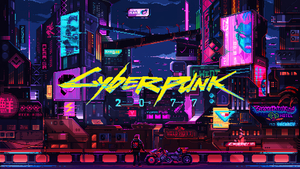 Cyberpunk 2077, Retro, Artwork, Pixel art, Dystopian, 4K wallpaper