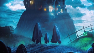 Ghost, Halloween, Artist, Artwork, Digital Art, 4K wallpaper