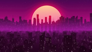 Retrowave, Synthwave, Vaporwave, Artist, Artwork, Digital Art, Artstation, 4K wallpaper