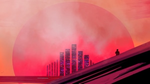 Retrowave, Alone, Artist, Artwork, Digital Art, 4K wallpaper