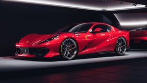 Ferrari 812 Competizione, Supercar, Limited edition, Red cars, 4K wallpaper