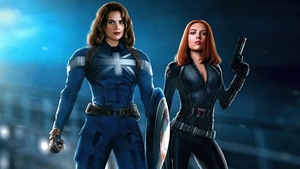 Peggy Carter, Black Widow, Superheroes, Artist, Artwork, Digital Art, 4K wallpaper