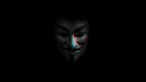 Anonymous, Programmer, AMOLED, Black background, Hi-tech, 4K wallpaper