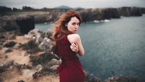 Redhead, Girls, Model, 4K wallpaper