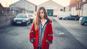 Blonde, Girls, Model, Jacket, 4K wallpaper