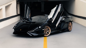 , Hybrid sports car, Lamborghini Sián Roadster, 4K wallpaper