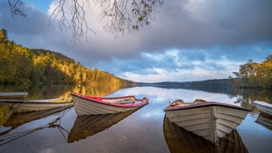 Boat, Landscape, Nature, 4K wallpaper