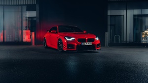 AC Schnitzer, BMW M2, Red cars, Dark aesthetic, 4K wallpaper