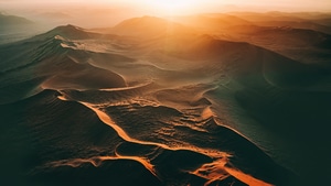 Dunes, Nature, Sunset, Behance, 4K wallpaper