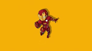 Iron Man, Superheroes, Artist, Artwork, Digital Art, Minimalism, Minimalist, Artstation, 4K wallpaper