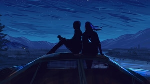 Couple, Love, Artist, Artwork, Digital Art, 4K wallpaper