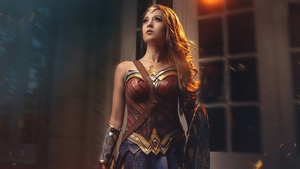 Wonder Woman, Cosplay, Superheroes, Artist, Artwork, Digital Art, 4K wallpaper
