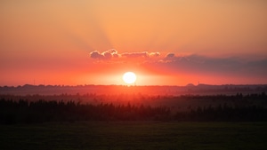Sunset, Nature, 4K wallpaper