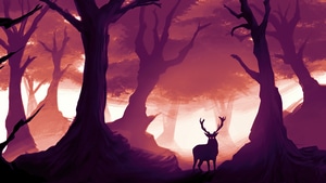 Reindeer, Artist, Artwork, Digital Art, Deviantart, 4K wallpaper