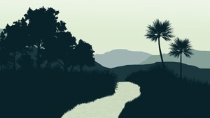 River, Minimalism, Minimalist, Artist, Artwork, Digital Art, Deviantart, 4K wallpaper