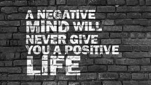 Positivity quotes, Brick wall, Monochrome, Black and White, 4K wallpaper