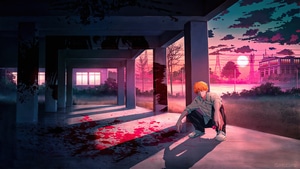 Chainsaw Man, Anime Boy, Anime, Artist, Artwork, Digital Art, 4K wallpaper