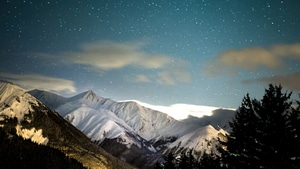 Mountains, Snow, Nature, 4K wallpaper