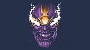 Thanos, Supervillain, Superheroes, Minimalism, Minimalist, Artist, Artwork, Digital Art, Behance, 4K wallpaper