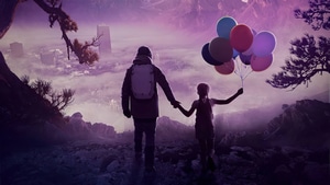 Father, Children, Balloon, Artist, Artwork, Digital Art, 4K wallpaper