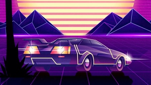 Retrowave, Artist, Artwork, Digital Art, 4K wallpaper
